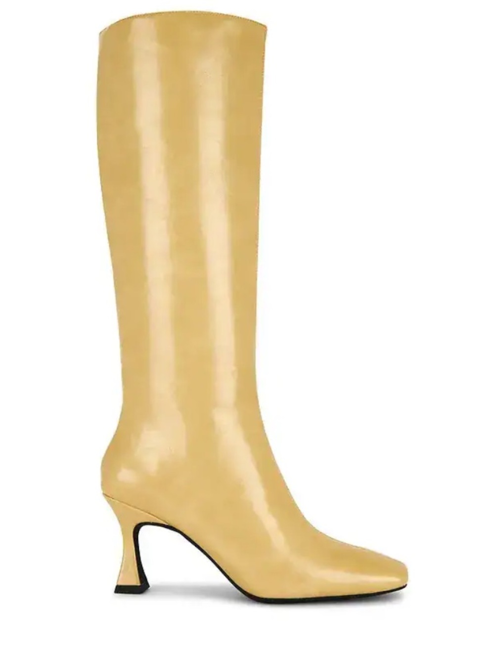 Jeffrey Campbell Checkmate-2 Boot in Light Yellow Distressed